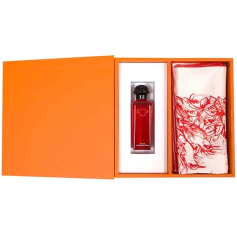 hermes rubarbe|Hermes rhubarb gift set.